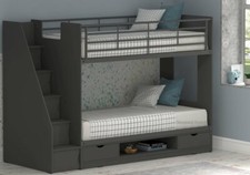 Grey Bunk Beds With Storage