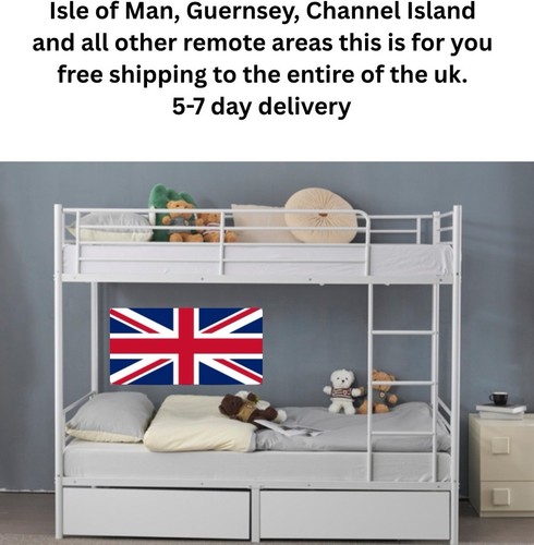 Twin bunk bed frame - twin, 3ft