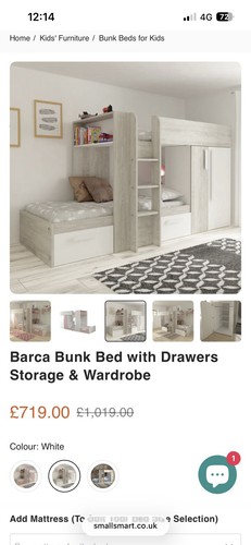 Barca bunk bed - barca, saving