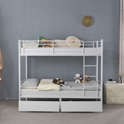 3ft metal single bunk - metal, beds
