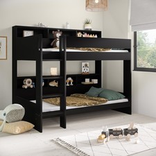 Black Bunk Bed with Storage