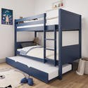 Navy Wooden Bunk Bed with